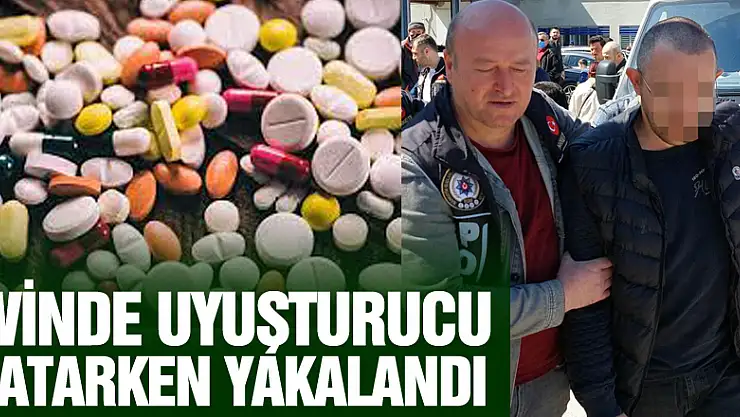 Evinde uyuşturucu satarken yakalandı