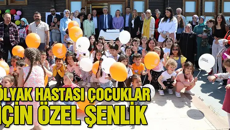 Çölyak hastası çocuklar için özel şenlik