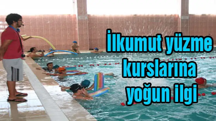 İlkumut yüzme kurslarına yoğun ilgi