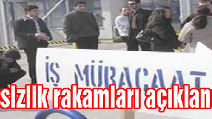 İşsizlik rakamları açıklandı