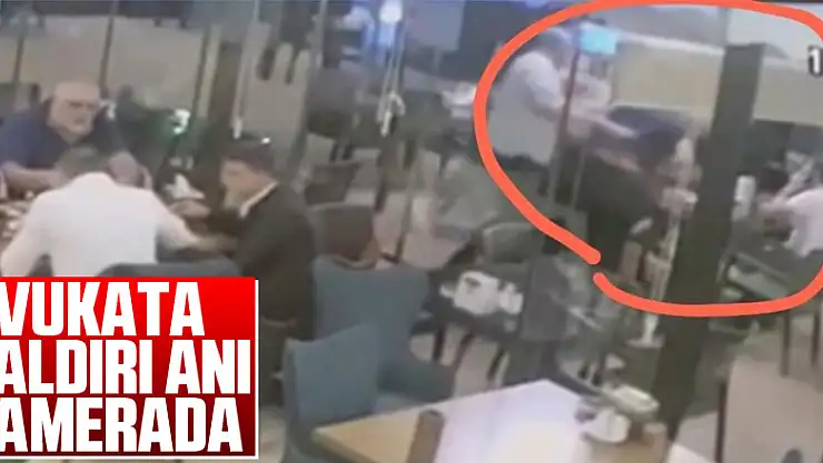 Samsun'da avukata saldırı anı kamerada