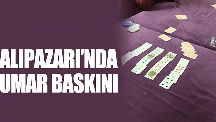 Salıpazarı'nda Kumar Baskını