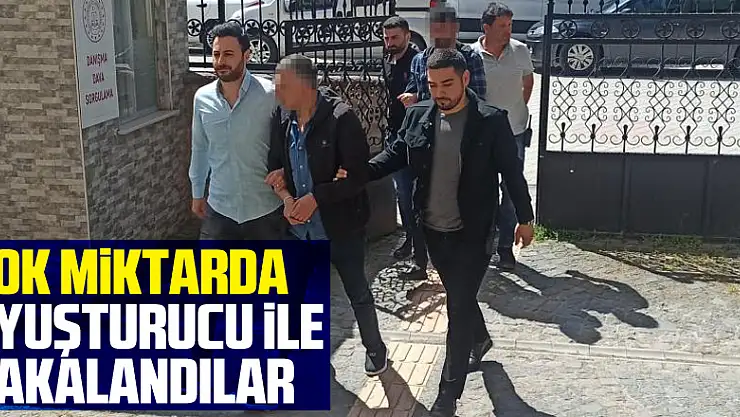 Çok miktarda uyuşturucu ile yakalanan 2 kişi adliyede