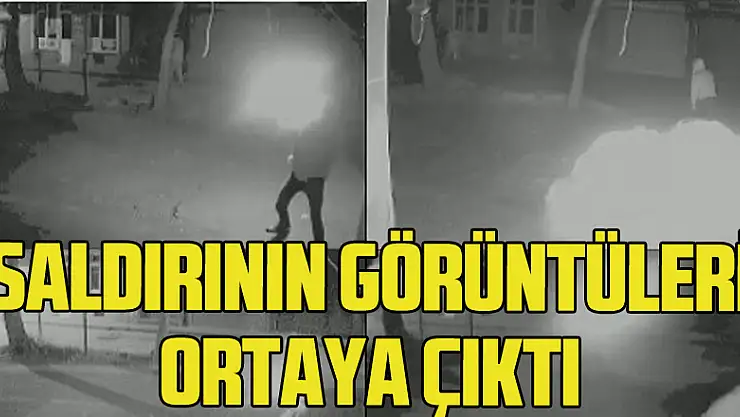 Samsun'da molotoflu saldırının görüntüleri ortaya çıktı