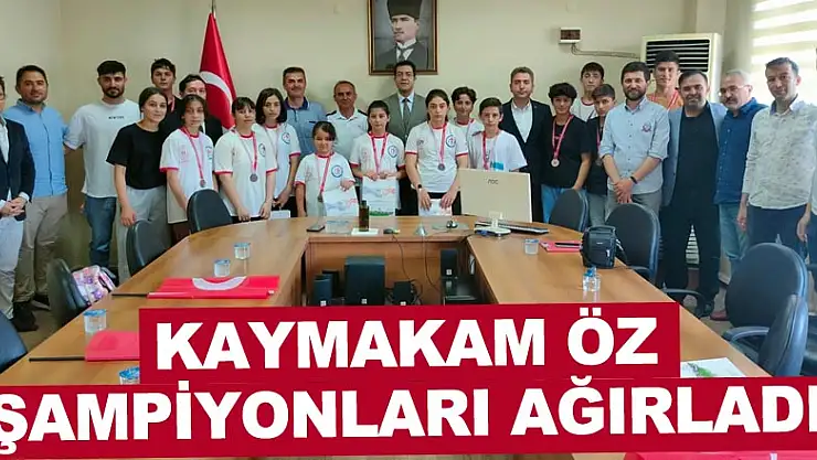 Kaymakam Öz Şampiyonları Ağırladı