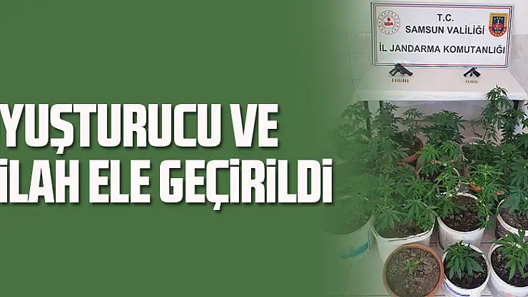 Uyuşturucu ve silah ele geçirildi