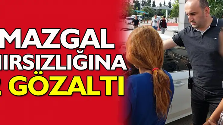 Samsun`da mazgal hırsızlığına 2 gözaltı