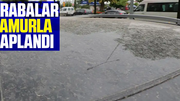 Samsun'da arabalar çamurla kaplandı