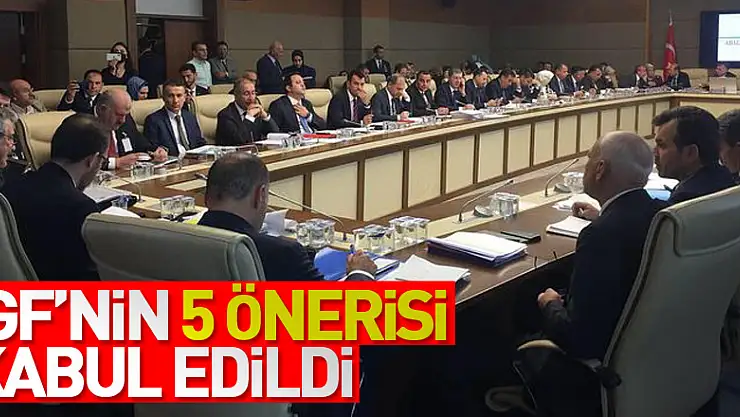 İGF'nin 5 önerisi kabul edildi