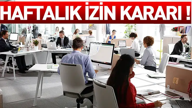 Yargıtay'dan haftalık izin kararı