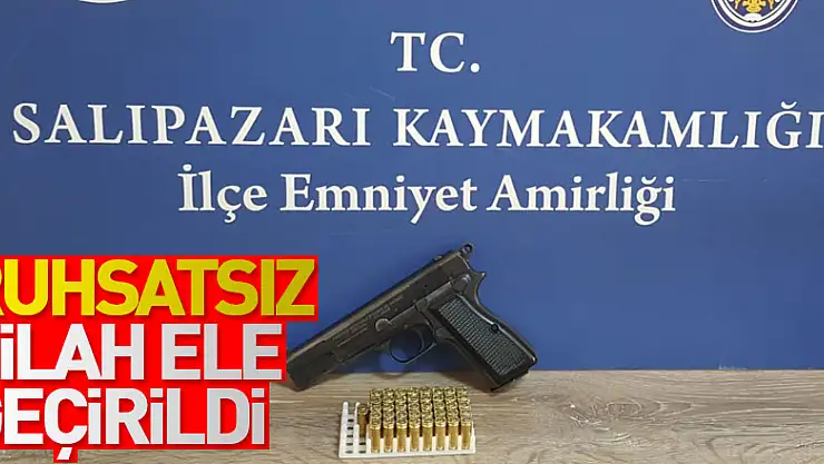 Ruhsatsız Silah Ele Geçirildi