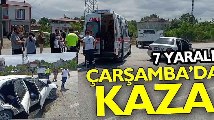 ÇARŞAMBA'DA KAZA: 7 YARALI
