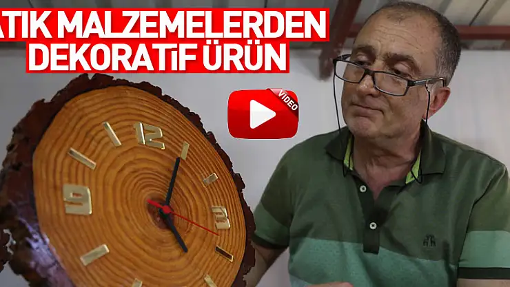 Atık malzemeleri dekoratif ürünlere dönüştürüyor