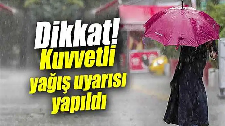 Orta Karadeniz için kuvvetli yağış uyarısı