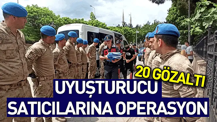 Samsun'da uyuşturucu satıcılarına operasyon: 20 gözaltı