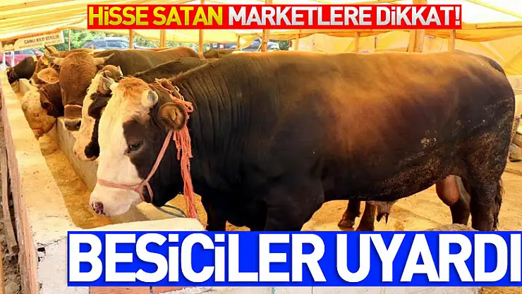 Besiciler uyardı, kurbanlık hisse satan marketlere dikkat 