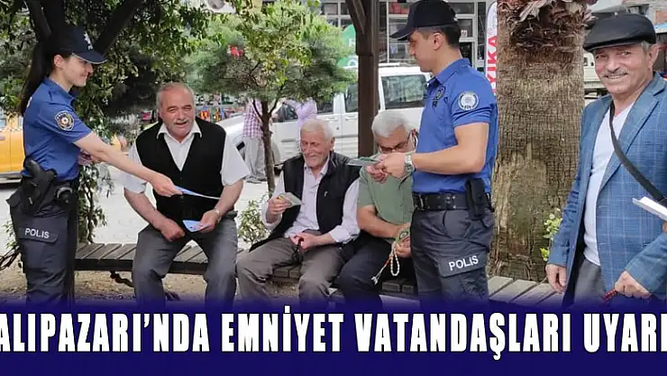 Salıpazarı'nda Emniyet Vatandaşları Uyardı