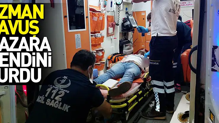 Uzman çavuş kazara kendini vurdu