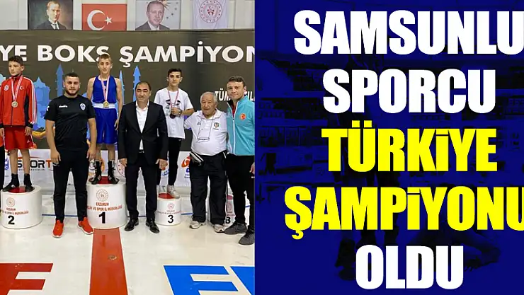 Samsunlu sporcu Türkiye şampiyonu oldu