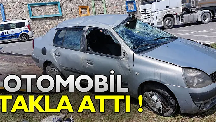 Samsun'da otomobil takla attı: 2 yaralı