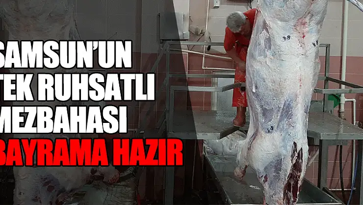 Samsun'un tek ruhsatlı mezbahası Kurban Bayramı'na hazır