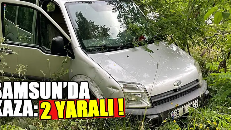 Samsun'da trafik kazası: 2 yaralı