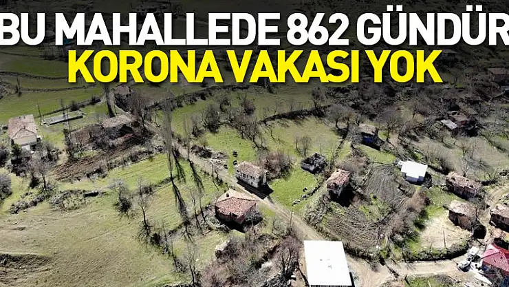 Bu mahallede 862 gündür korona vakası yok