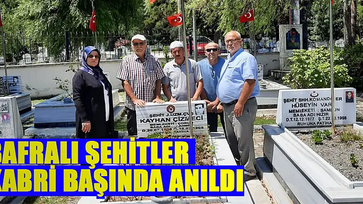 Bafralı şehitler kabirleri başında anıldı