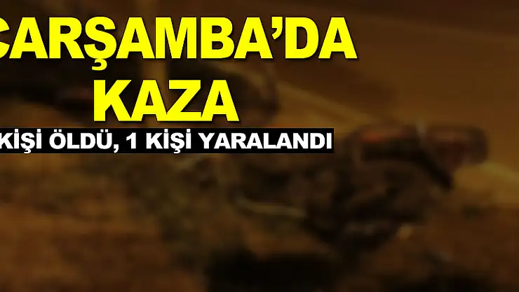 Trafik kazasında 1 kişi öldü, 1 kişi yaralandı
