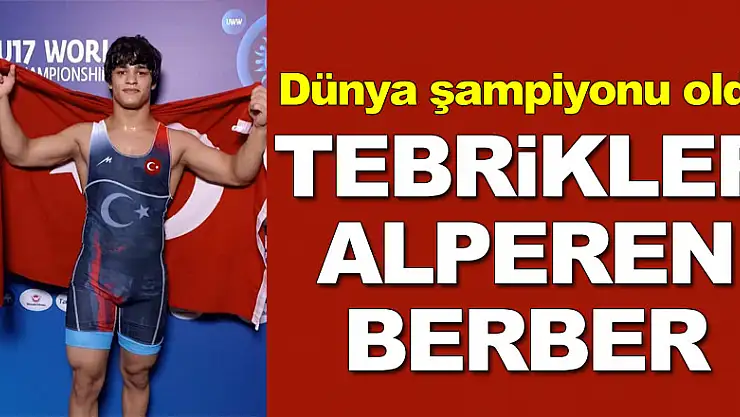 TEBRİKLER ALPEREN BERBER