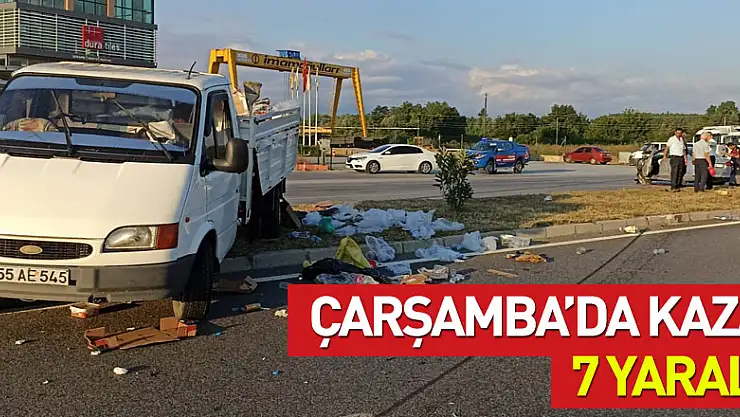 Çarşamba'da kaza: 7 yaralı