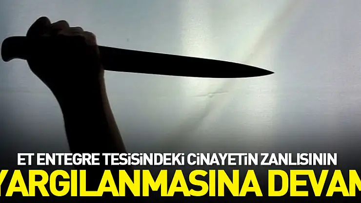 Samsun'da et entegre tesisindeki cinayetin zanlısının yargılanmasına devam edildi