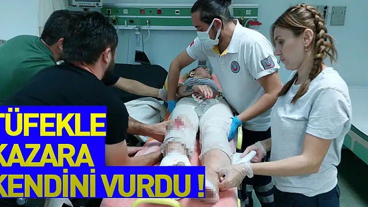 Genç kadın tüfekle kazara kendini vurdu