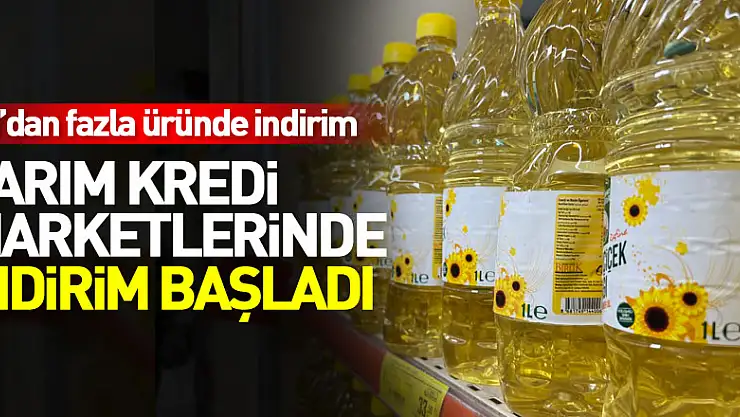 Tarım Kredi marketlerinde indirim başladı
