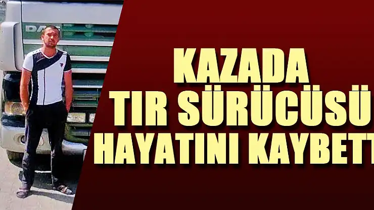 Kazada tır sürücüsü hayatını kaybetti