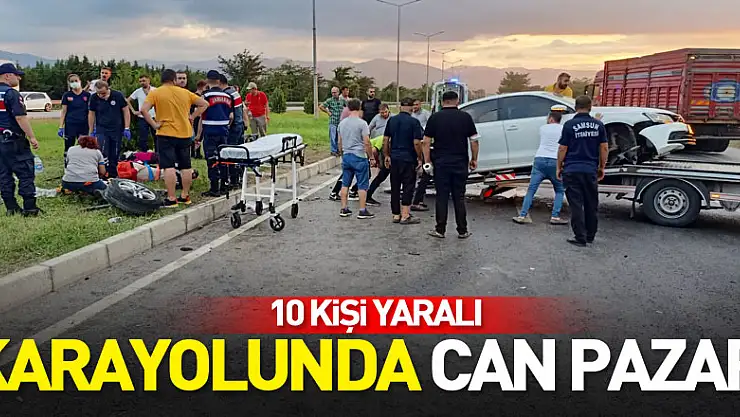 Karayolunda can pazarı: 10 yaralı