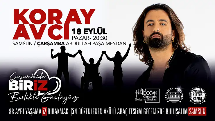 Çarşamba'da Koray Avcı ile 'Biriz' Konseri