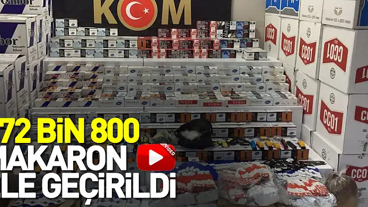 472 bin 800 makaron ele geçirildi