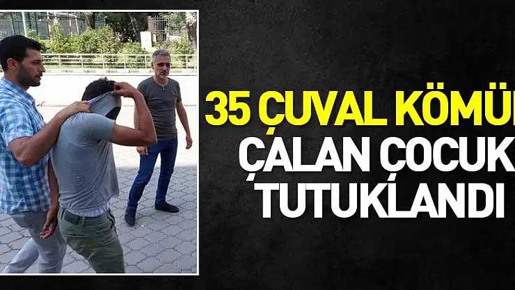 35 çuval kömür çalan çocuk tutuklandı