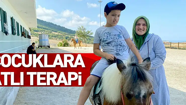 Çocuklara atlı terapi
