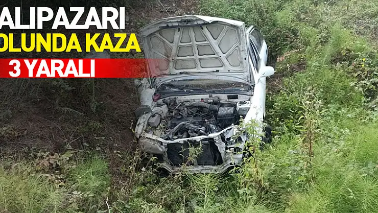 Salıpazarı yolunda kaza: 3 yaralı