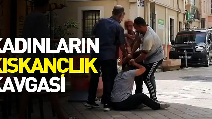 Kadınların saç saça baş başa kıskançlık kavgası