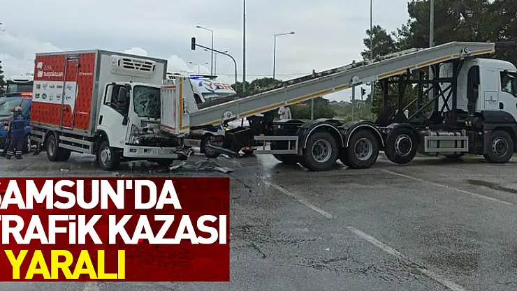 Samsun'da trafik kazası: 1 yaralı