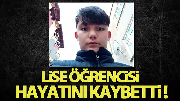 Bisikletle dereye yuvarlanan lise öğrencisi hayatını kaybetti