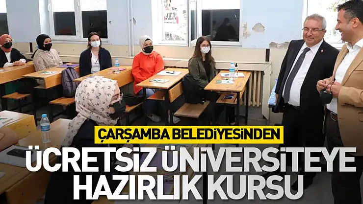 ÇARŞAMBA BELEDİYESİNDEN ÜCRETSİZ ÜNİVERSİTEYE HAZIRLIK KURSU