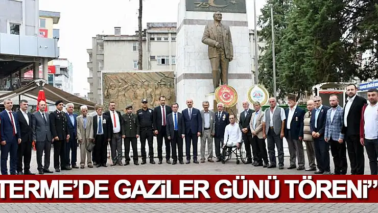 Terme'de Gaziler Günü töreni