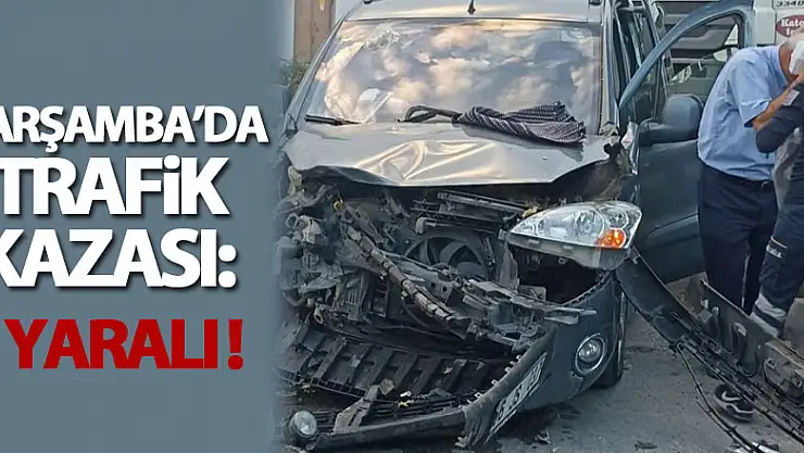 Samsun'da trafik kazası: 4 yaralı