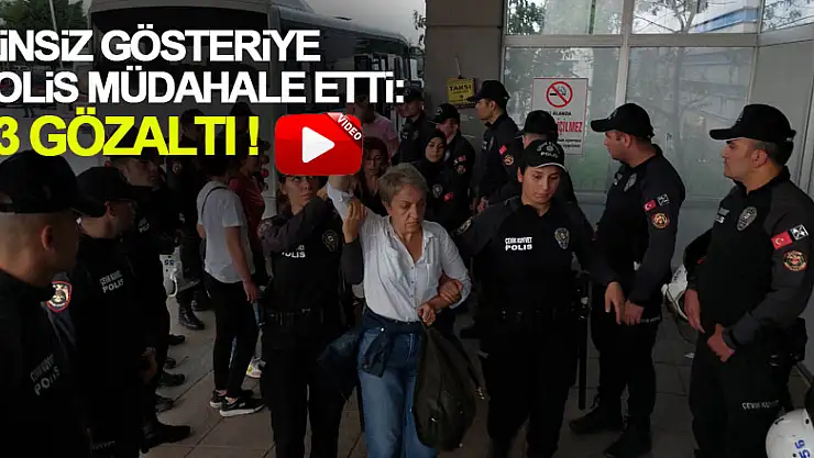 Samsun'da izinsiz gösteriye polis müdahale etti: 13 gözaltı