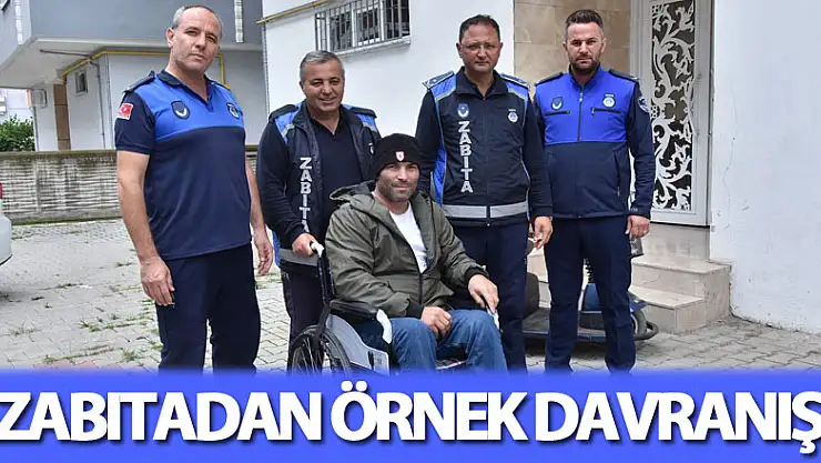 Tekkeköy'de zabıtadan örnek davranış