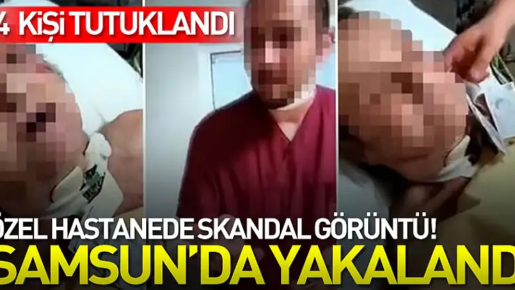Özel hastanede kaydedilen görüntülere ilişkin tutuklandı
